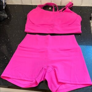 Lululemon Athletica Pink Sports Set